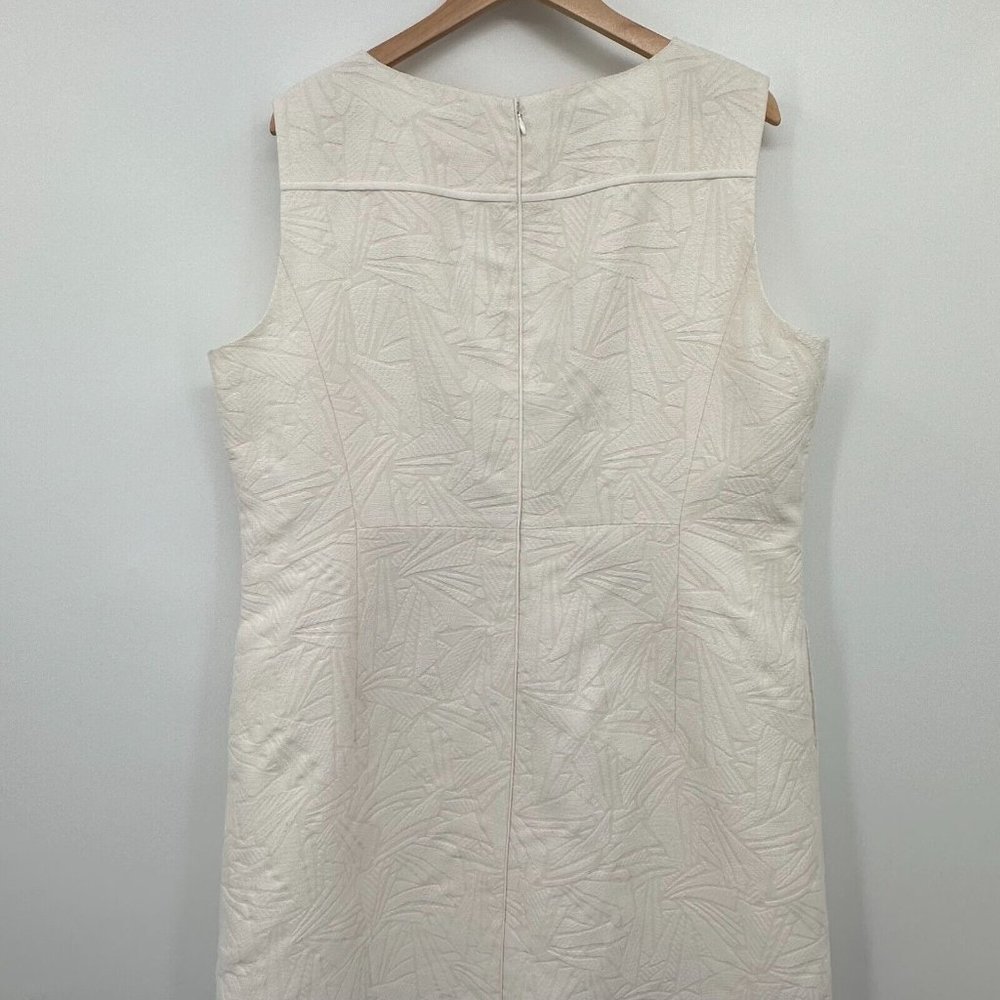 Lafayette 148 New York Cream Textured Dress - Picture 8 of 12